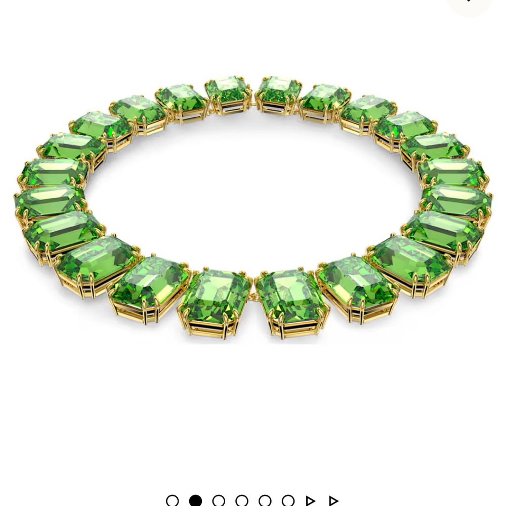 Swarovski Green Gemstone Necklace